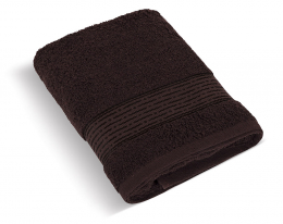Froté ručník 50x100cm proužek 450g tmavě hnědá
