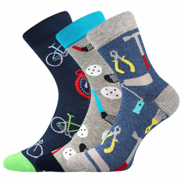 Dětské vzorované ponožky 057-21-43 10/X