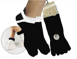 Bavlněné prstové ponožky s ABS  Prstan-a 01