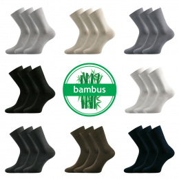 Bambusové hladké antibakteriální ponožky Badon-a
