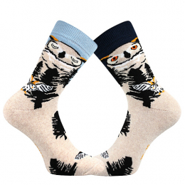 Dámské bavlněné ponožky s motivem sovy Owlana