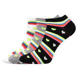 Dámské slabé nízké vzorované ponožky s elastanem Piki 60